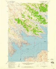 Seventh Point Buttes Montana Historical topographic map, 1:24000 scale, 7.5 X 7.5 Minute, Year 1958