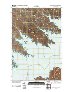 Seventh Point Buttes Montana Historical topographic map, 1:24000 scale, 7.5 X 7.5 Minute, Year 2011