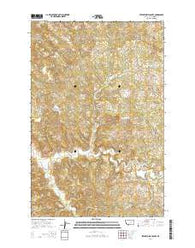 Seventynine Coulee Montana Current topographic map, 1:24000 scale, 7.5 X 7.5 Minute, Year 2014