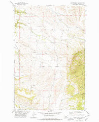 Seventytwo Hills Montana Historical topographic map, 1:24000 scale, 7.5 X 7.5 Minute, Year 1978