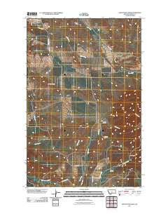 Seventytwo Hills Montana Historical topographic map, 1:24000 scale, 7.5 X 7.5 Minute, Year 2011