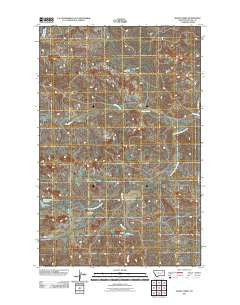 Shade Creek Montana Historical topographic map, 1:24000 scale, 7.5 X 7.5 Minute, Year 2011