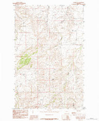 Shambo NE Montana Historical topographic map, 1:24000 scale, 7.5 X 7.5 Minute, Year 1984