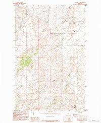 Shambo NE Montana Historical topographic map, 1:24000 scale, 7.5 X 7.5 Minute, Year 1984