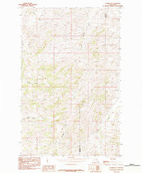 Shambo SE Montana Historical topographic map, 1:24000 scale, 7.5 X 7.5 Minute, Year 1984