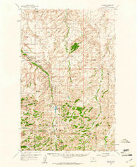 Shambo Montana Historical topographic map, 1:62500 scale, 15 X 15 Minute, Year 1959