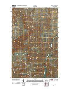 Shambo NE Montana Historical topographic map, 1:24000 scale, 7.5 X 7.5 Minute, Year 2011