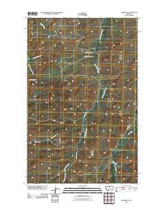 Shambo SE Montana Historical topographic map, 1:24000 scale, 7.5 X 7.5 Minute, Year 2011