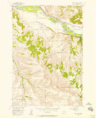 Shane Ridge Montana Historical topographic map, 1:24000 scale, 7.5 X 7.5 Minute, Year 1956