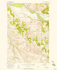Shane Ridge Montana Historical topographic map, 1:24000 scale, 7.5 X 7.5 Minute, Year 1956