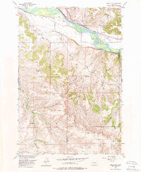 Shane Ridge Montana Historical topographic map, 1:24000 scale, 7.5 X 7.5 Minute, Year 1956