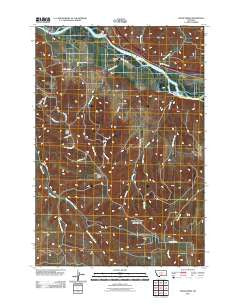 Shane Ridge Montana Historical topographic map, 1:24000 scale, 7.5 X 7.5 Minute, Year 2011
