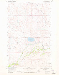 Sharp Lake Montana Historical topographic map, 1:24000 scale, 7.5 X 7.5 Minute, Year 1968