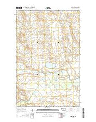 Sharp Lake Montana Current topographic map, 1:24000 scale, 7.5 X 7.5 Minute, Year 2014