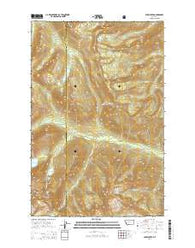 Shaw Creek Montana Current topographic map, 1:24000 scale, 7.5 X 7.5 Minute, Year 2014