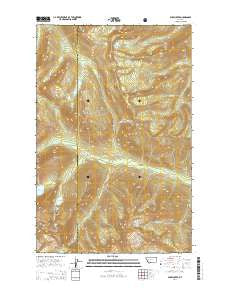 Shaw Creek Montana Current topographic map, 1:24000 scale, 7.5 X 7.5 Minute, Year 2014