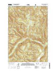 Shaw Mountain Montana Current topographic map, 1:24000 scale, 7.5 X 7.5 Minute, Year 2014