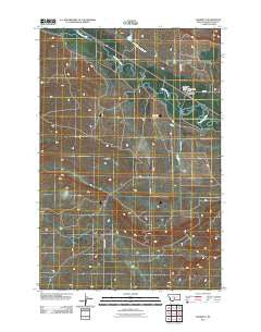 Shawmut Montana Historical topographic map, 1:24000 scale, 7.5 X 7.5 Minute, Year 2011