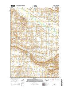 Shawmut Montana Current topographic map, 1:24000 scale, 7.5 X 7.5 Minute, Year 2014