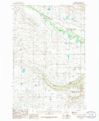 Shawmut Montana Historical topographic map, 1:24000 scale, 7.5 X 7.5 Minute, Year 1986