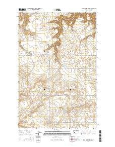 Sheep Coulee Spring Montana Current topographic map, 1:24000 scale, 7.5 X 7.5 Minute, Year 2014