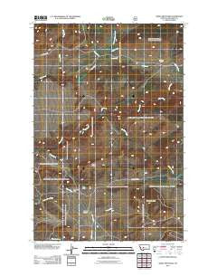 Sheep Mountain Montana Historical topographic map, 1:24000 scale, 7.5 X 7.5 Minute, Year 2011