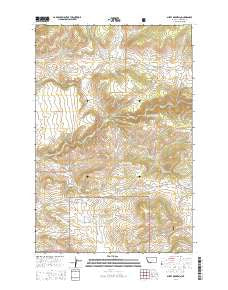 Sheep Mountain Montana Current topographic map, 1:24000 scale, 7.5 X 7.5 Minute, Year 2014