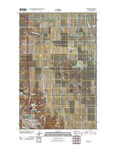 Shelby Montana Historical topographic map, 1:24000 scale, 7.5 X 7.5 Minute, Year 2011