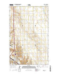 Shelby Montana Current topographic map, 1:24000 scale, 7.5 X 7.5 Minute, Year 2014