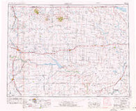 Shelby Montana Historical topographic map, 1:250000 scale, 1 X 2 Degree, Year 1954