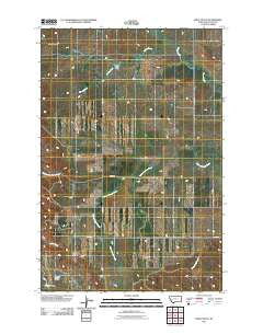 Shell Butte Montana Historical topographic map, 1:24000 scale, 7.5 X 7.5 Minute, Year 2011