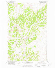 Shetland Divide Montana Historical topographic map, 1:24000 scale, 7.5 X 7.5 Minute, Year 1971