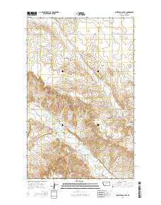 Shipstead Coulee Montana Current topographic map, 1:24000 scale, 7.5 X 7.5 Minute, Year 2014