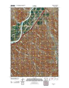 Shirley Montana Historical topographic map, 1:24000 scale, 7.5 X 7.5 Minute, Year 2011