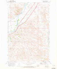 Shirley Montana Historical topographic map, 1:24000 scale, 7.5 X 7.5 Minute, Year 1969