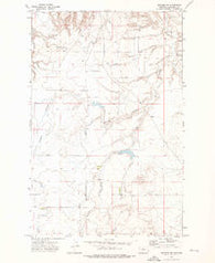 Shonkin NW Montana Historical topographic map, 1:24000 scale, 7.5 X 7.5 Minute, Year 1972