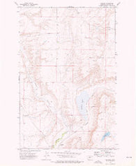 Shonkin Montana Historical topographic map, 1:24000 scale, 7.5 X 7.5 Minute, Year 1972
