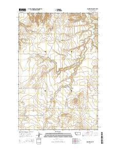 Shonkin NW Montana Current topographic map, 1:24000 scale, 7.5 X 7.5 Minute, Year 2014