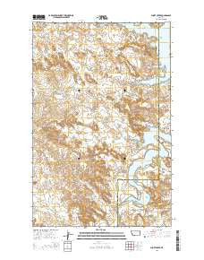 Short Creek Montana Current topographic map, 1:24000 scale, 7.5 X 7.5 Minute, Year 2014