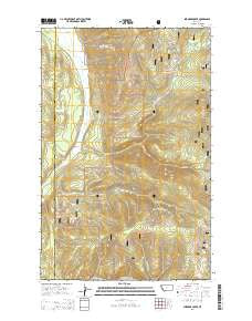 Shroder Creek Montana Current topographic map, 1:24000 scale, 7.5 X 7.5 Minute, Year 2014
