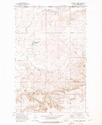 Si Merrell Slough Montana Historical topographic map, 1:24000 scale, 7.5 X 7.5 Minute, Year 1973