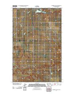 Si Merrell Slough Montana Historical topographic map, 1:24000 scale, 7.5 X 7.5 Minute, Year 2011