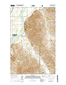 Sidney NE Montana Current topographic map, 1:24000 scale, 7.5 X 7.5 Minute, Year 2014