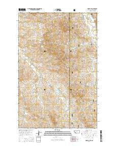 Sidney SE Montana Current topographic map, 1:24000 scale, 7.5 X 7.5 Minute, Year 2014
