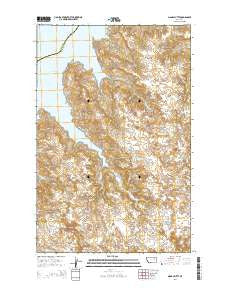 Signal Butte Montana Current topographic map, 1:24000 scale, 7.5 X 7.5 Minute, Year 2014
