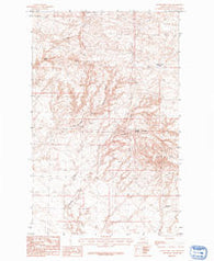 Silver Bow Lake Montana Historical topographic map, 1:24000 scale, 7.5 X 7.5 Minute, Year 1984