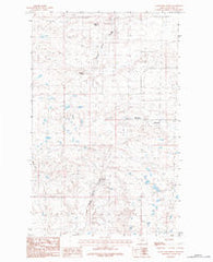 Silver Bow Spring Montana Historical topographic map, 1:24000 scale, 7.5 X 7.5 Minute, Year 1984