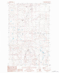 Silver Bow Spring Montana Historical topographic map, 1:24000 scale, 7.5 X 7.5 Minute, Year 1984