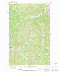 Silver Butte Pass Montana Historical topographic map, 1:24000 scale, 7.5 X 7.5 Minute, Year 1966