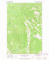 Silver King Mountain Montana Historical topographic map, 1:24000 scale, 7.5 X 7.5 Minute, Year 1968